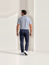 Birdie King birds-of-prey toile golf polo – back